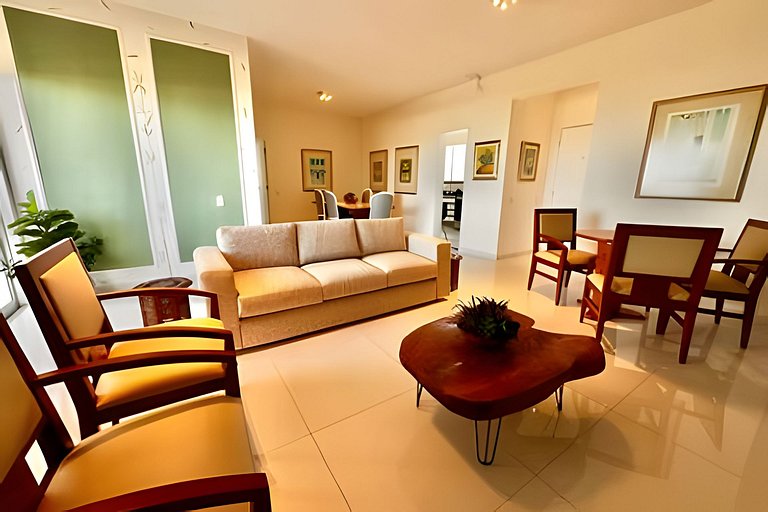 Suíte na Praia: Wifi, Office e Frigobar - UH 802