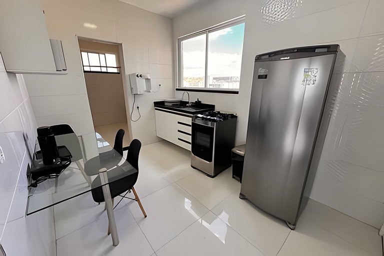 Apê na Praia: Vista Mar,5 Quartos, Ar e Wifi