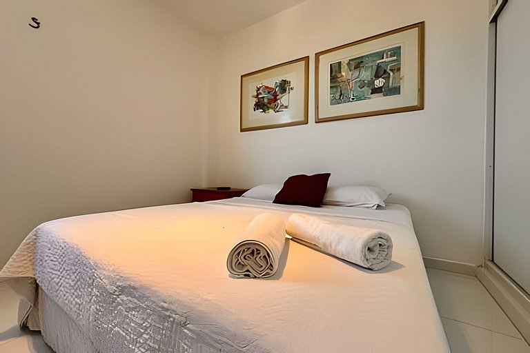 Apê na Praia: Vista Mar,5 Quartos, Ar e Wifi