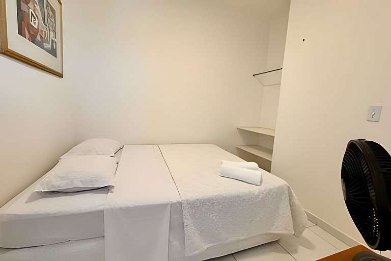 Apê na Praia: Vista Mar,5 Quartos, Ar e Wifi