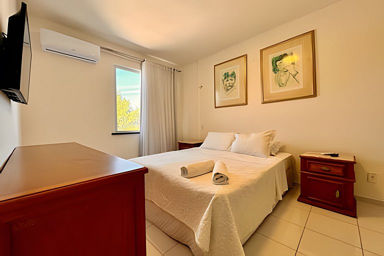 Apê na Praia: 5 Quartos,Wifi, Ar e Estacion.-UH101