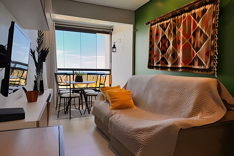 Studio a 1km do Beach Park: Lazer, Ar Cond e Vaga
