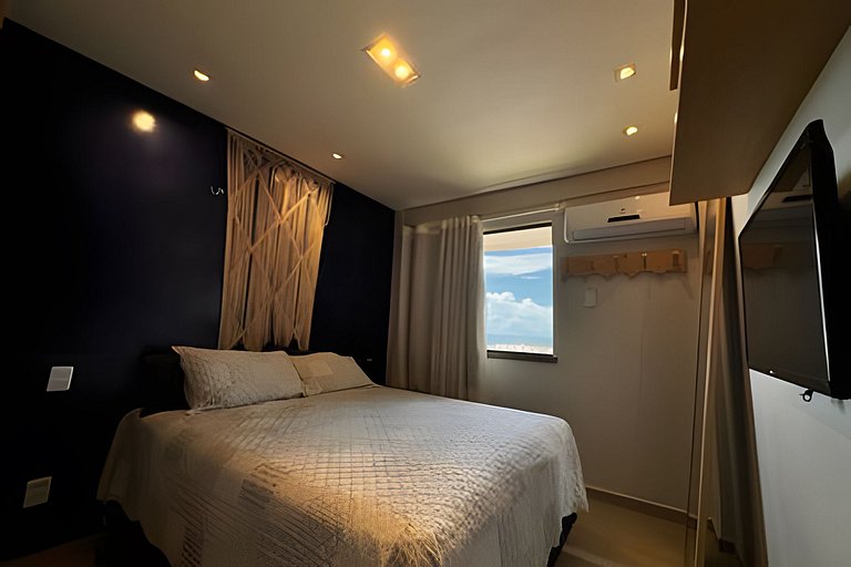 Studio a 1km do Beach Park: Lazer, Ar Cond e Vaga