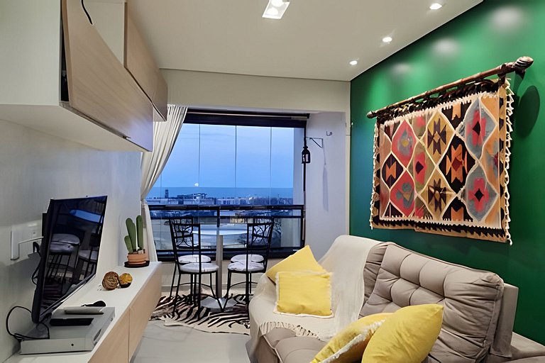 Studio a 1km do Beach Park: Lazer, Ar Cond e Vaga