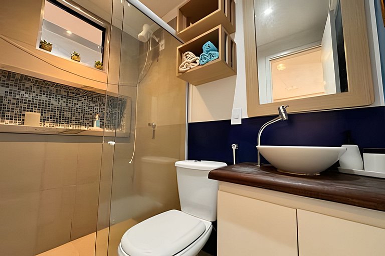 Studio a 1km do Beach Park: Lazer, Ar Cond e Vaga