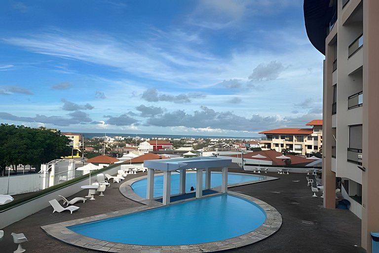 Studio a 1km do Beach Park: Lazer, Ar Cond e Vaga