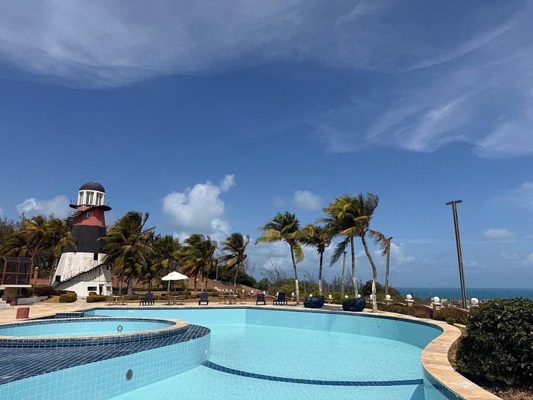 Suíte com vista mar, estacionamento, e Piscina-509
